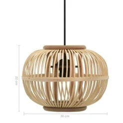 Lampe Suspendue Osier 40 W 30x22 Cm Globe E27 -OSRAM || Philips || Bosch Soldes lampe suspendue osier 40 w 30x22 cm globe e27 3666722446853 791259