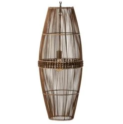 Lampe Suspension Bambou Foncé Cintee -OSRAM || Philips || Bosch Soldes lampe suspension bambou fonce cintee 5400924014155 372237