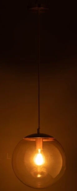 Lampe Suspension Boule En Verre Ocre Tohy - Lot De 2 -OSRAM || Philips || Bosch Soldes lampe suspension boule en verre ocre tohy lot de 2 5400924289669 1368941