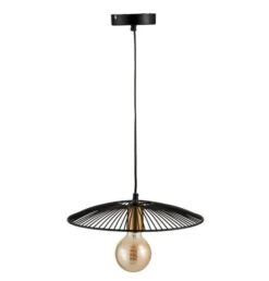 Lampe Suspension Métal Noir Narsh 35 Cm