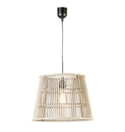 Lampe Suspension Osier Gris Nathi D 41 X H 30 Cm -OSRAM || Philips || Bosch Soldes lampe suspension osier gris 8435471830948 575985
