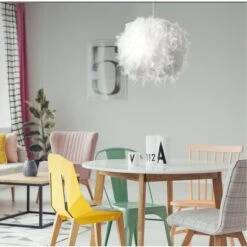 Lampe Suspension Plumes Blanches Rivaj -OSRAM || Philips || Bosch Soldes lampe suspension plumes blanches javier 3248116270031 413517