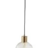 Lampe Suspension Verre Et Métal Doré Ysarg H 21 Cm -OSRAM || Philips || Bosch Soldes lampe suspension verre et metal dore ysarg h 21 cm 5415203963468 355140