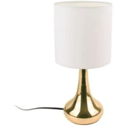 Lampe Tactile - Cuivre Et Blanc