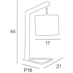 Lampe Trépied - Bois Et Métal Peint - H 44 X L 21 X Ø 17 X P 28 Cm - Chene Et Noir -OSRAM || Philips || Bosch Soldes lampe trepied bois et metal peint h 44 x l 21 x 17 x p 28 cm chene et noir 3188000743510 597803