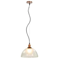 Lampes Suspendues 2 Pcs Transparent Rond 30 Cm E27 -OSRAM || Philips || Bosch Soldes lampes suspendues 2 pcs transparent rond 30 cm e27 8718475732860 550609