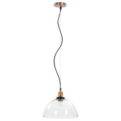 Lampes Suspendues 2 Pcs Transparent Rond 30 Cm E27 -OSRAM || Philips || Bosch Soldes lampes suspendues 2 pcs transparent rond 30 cm e27 8718475732860 550611