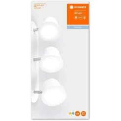 LEDVANCE LED Spot Applique Triple - 3 X 7W - IP44 - Blanc - Chaud/Froid