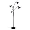 LEEDS Lampadaire En Acier 3 Lumieres - Abat-jour Conique En Acier - 90 X 90 X H190 Cm - Noir Et Blanc - E27 -OSRAM || Philips || Bosch Soldes leeds lampadaire en acier 3 lumieres abat jour conique en acier 90 x 90 x h190 cm noir et blanc e27 5603950512040 565161