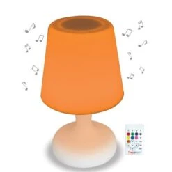 LEXIBOOK Decotech Lampe LED Couleur & Son Rechargeable Avec Enceinte Bluetooth Intégrée -OSRAM || Philips || Bosch Soldes lexibook decotech lampe led couleur son rechargeable avec enceinte bluetooth integree 3380743069050 515993