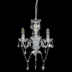 Lustre Avec Perles Argenté Rond 3 X E14 -OSRAM || Philips || Bosch Soldes lustre avec perles argente rond 3 x e14 3666722448840 788152