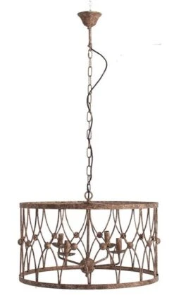 Lustre Classique Métal Marron Vieilli Glen