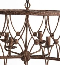 Lustre Classique Métal Marron Vieilli Glen -OSRAM || Philips || Bosch Soldes lustre classique metal marron vieilli glen 8430026947973 223029