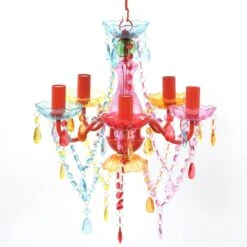 Lustre En Cristal Multicolore
