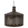 Lustre Industriel Métal Gris Vieilli Sahy
