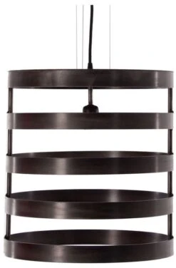 Lustre Industriel Métal Marron Foncé Holly