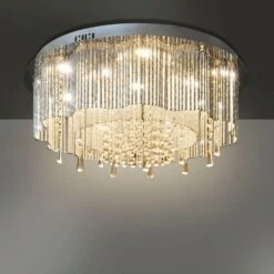 Lustre Plafonnier LED En Cristal Diamètre De 55 Cm -OSRAM || Philips || Bosch Soldes lustre plafonnier led en cristal diametre de 55 cm 8718475946236 1270734