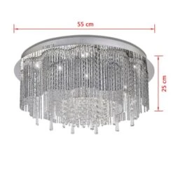 Lustre Plafonnier LED En Cristal Diamètre De 55 Cm -OSRAM || Philips || Bosch Soldes lustre plafonnier led en cristal diametre de 55 cm 8718475946236 1270739
