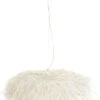 Lustre Shabby Chic En Plumes Blanc Sane