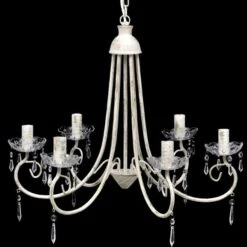 Lustre Suspendu Blanc 6 Douilles D'ampoule -OSRAM || Philips || Bosch Soldes lustre suspendu blanc 6 douilles d ampoule 3666722515016 603695