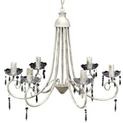 Lustre Suspendu Blanc 6 Douilles D'ampoule -OSRAM || Philips || Bosch Soldes lustre suspendu blanc 6 douilles d ampoule 3666722515016 603696