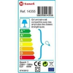 Lustre - Suspension E27 25 W Ø29,5cm Jaune -OSRAM || Philips || Bosch Soldes lustre suspension e27 25 w 29 5cm jaune 5603950143558 566469