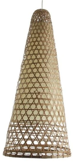 Lustre Vintage Bambou Naturel Et Coton Lounis 80