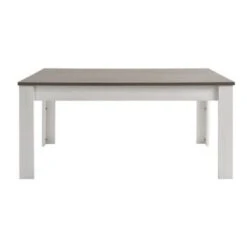 Ferrari MARQUIS Table A Manger Extensible 8 A 10 Personnes Style Contemporain Décor Pin Et Décor Chene - L 230 X L 90 Cm