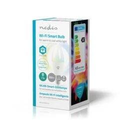 NEDIS Ampoule LED Intelligente WiFi - Blanc Chaud A Blanc Froid - E14 -OSRAM || Philips || Bosch Soldes nedis ampoule led intelligente wifi blanc chaud a blanc froid e14 5412810292967 485917