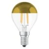OSRAM Ampoule Déco LED Sphérique E24 - 4 W - Calotte Dorée - Blanc Chaud -OSRAM || Philips || Bosch Soldes osram ampoule deco led spherique e24 4 w calotte doree blanc chaud 4058075114630 515506