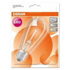 OSRAM Ampoule Filament LED E27 2 W équivalent A 25 W Blanc Chaud -OSRAM || Philips || Bosch Soldes osram ampoule filament led e27 2 w equivalent a 25 w blanc chaud 4052899962088 514590