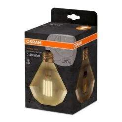 OSRAM Ampoule LED E27 Diamond Vintage Edition 1906 - 4,5 W - Ambré -OSRAM || Philips || Bosch Soldes osram ampoule led e27 diamond vintage edition 1906 4 5 w ambre 4058075091955 515570