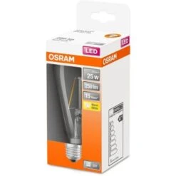 OSRAM Ampoule LED Edison Clair Filament - 2,5W équivalent 25W E27 - Blanc Chaud -OSRAM || Philips || Bosch Soldes osram ampoule led edison clair filament 2 5w equivalent 25w e27 blanc chaud 4058075436763 659570