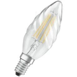 OSRAM Ampoule LED Flamme Torsadée Clair Filament - 4 W = 40 W - E14 - Blanc Chaud -OSRAM || Philips || Bosch Soldes osram ampoule led flamme torsadee clair filament 4 w 40 w e14 blanc chaud 4058075434202 659490