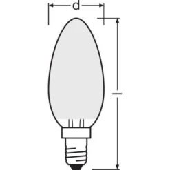 OSRAM Ampoule LED Flamme Verre Dépoli - 4 W = 40 W - E14 - Blanc Froid -OSRAM || Philips || Bosch Soldes osram ampoule led flamme verre depoli 4 w 40 w e14 blanc froid 4058075437128 659585