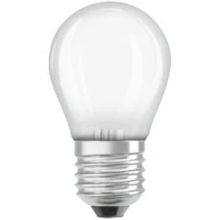 OSRAM Ampoule LED Sphérique Verre Dépoli - 4 W = 40 W - E27 - Blanc Froid