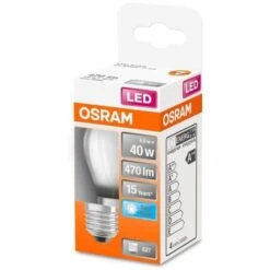 OSRAM Ampoule LED Sphérique Verre Dépoli - 4 W = 40 W - E27 - Blanc Froid -OSRAM || Philips || Bosch Soldes osram ampoule led spherique verre depoli 4 w 40 w e27 blanc froid 4058075435124 659513