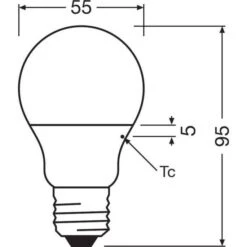 OSRAM Ampoule LED Standard Dépolie Avec Radiateur 5,5W=40 E27 Chaud -OSRAM || Philips || Bosch Soldes osram ampoule led standard depolie avec radiateur 5 5w 40 e27 chaud 4058075127319 730692
