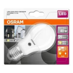 OSRAM Ampoule LED Star + Daylight Sensor E27 Standard 5,5 W équivalent A 40 W Blanc Chaud Ou Froid -OSRAM || Philips || Bosch Soldes osram ampoule led star daylight sensor e27 standard 5 5 w equivalent a 40 w blanc chaud ou froid 4058075037588 514403