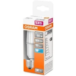 OSRAM Ampoule Stick LED Dépoli Avec Radiateur - 8 W = 60 W - E27 - Blanc Froid -OSRAM || Philips || Bosch Soldes osram ampoule stick led depoli avec radiateur 8 w 60 w e27 blanc froid 4058075428508 597983
