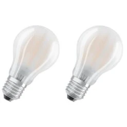 OSRAM Lot De 2 Ampoules LED E27 Standard Dépolie 8 W équivalent A 75 W Blanc Froid