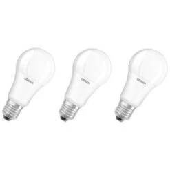 OSRAM Lot De 3 Ampoules LED E27 Standard Dépolie 14 W équivalent A 100 W Blanc Froid