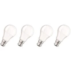 OSRAM Lot De 4 Ampoules LED B22 Standard Dépolie 9 W équivalent A 60 W Blanc Chaud