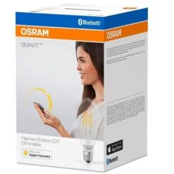 OSRAM Smart+ Ampoule LED A Filament Connectée - E27 Edison - Dimmable Blanc Chaud 5,5W (=50W) - Compatible Bluetooth Apple HomeKit -OSRAM || Philips || Bosch Soldes osram smart ampoule led a filament connectee e27 edison dimmable blanc chaud 5 5w 50w compatible bluetooth apple homekit 4058075091146 485949