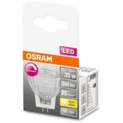 OSRAM Spot MR11 LED 36° Verre Variable 4,5W=35 GU4 Chaud -OSRAM || Philips || Bosch Soldes osram spot mr11 led 36 verre variable 4 5w 35 gu4 chaud 4058075433229 730729