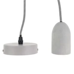 PARIS Suspension Béton - Câble Textile Noir Et Blanc -OSRAM || Philips || Bosch Soldes paris suspension beton cable textile noir et blanc 3664944048961 734061