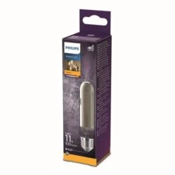 Philips Ampoule LED Equivalent 11W E27 Smoky Blanc Chaud Non Dimmable, Verre