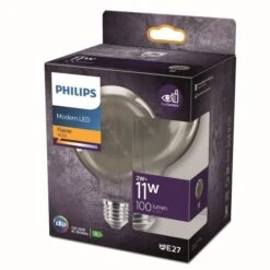 Philips Ampoule LED Equivalent 11W E27 Smoky Blanc Chaud Non Dimmable, Verre 2
