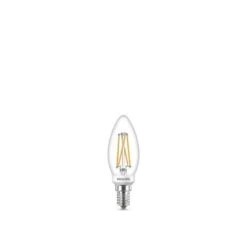 PHILIPS Ampoule LED - Flamme Filament - E14 - 5-40 W - Blanc Chaud