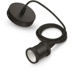 PHILIPS Corde Suspension Lampes LED Modern E27 - Noire